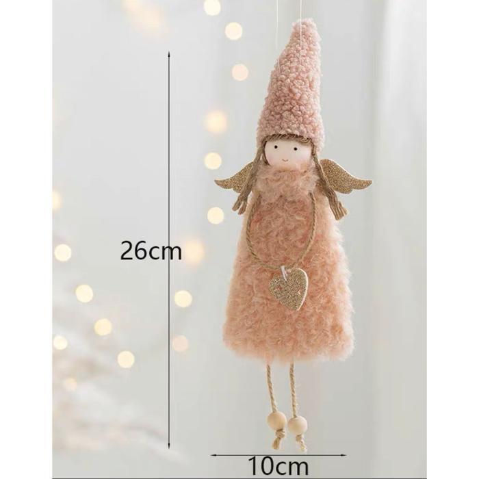Winter Angel Christmas Ornament // Hiasan Natal // Dekorasi // Ornament Pohon Natal - Type B Pink