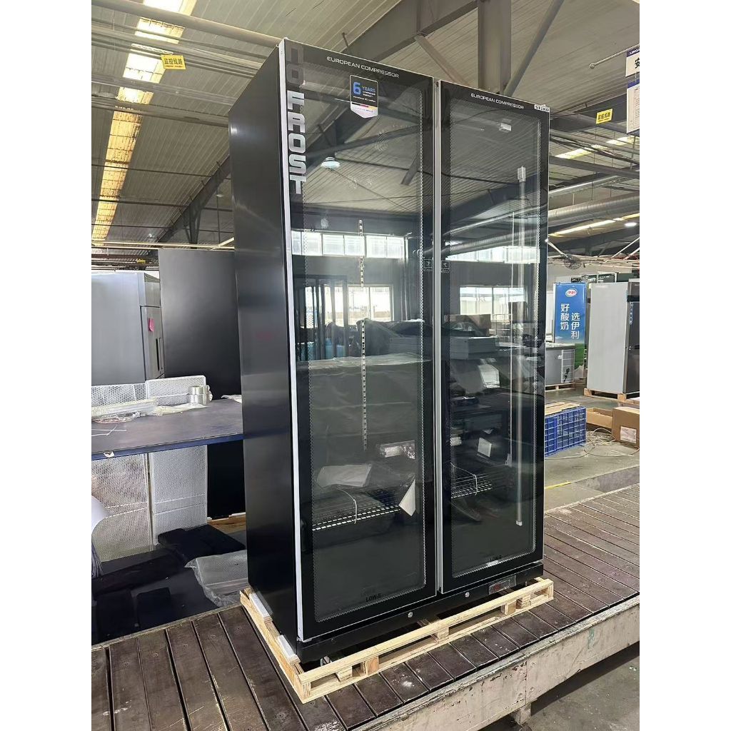 Steko Showcase 2 Pintu 1000 Liter 5 Rak Chiller Cooler Display Minuman Tanpa Bunga Es LGX 1000