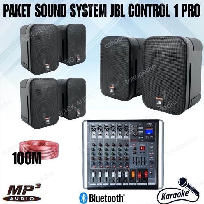 paket sound cafe dan resto 6 speaker jbl + power mixer 6 channel jbl