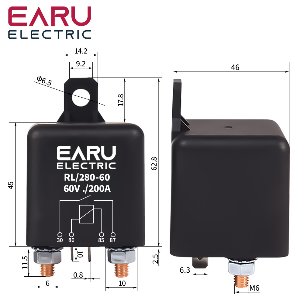 High Current Relay Starting Relay 200A 100A 12V 24V Power Automotive Heavy Current Start relay Car r