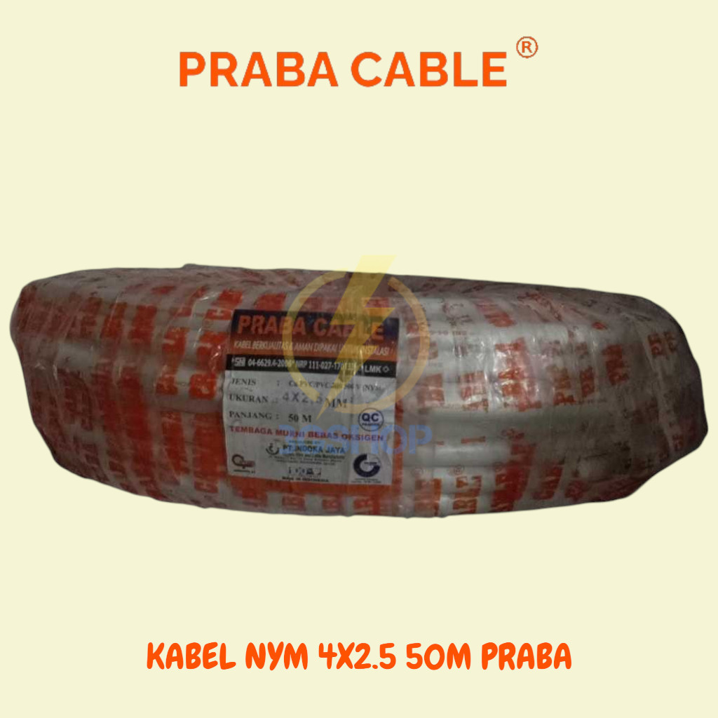 KABEL TUNGGAL NYM 4X2.5 50M PRABA