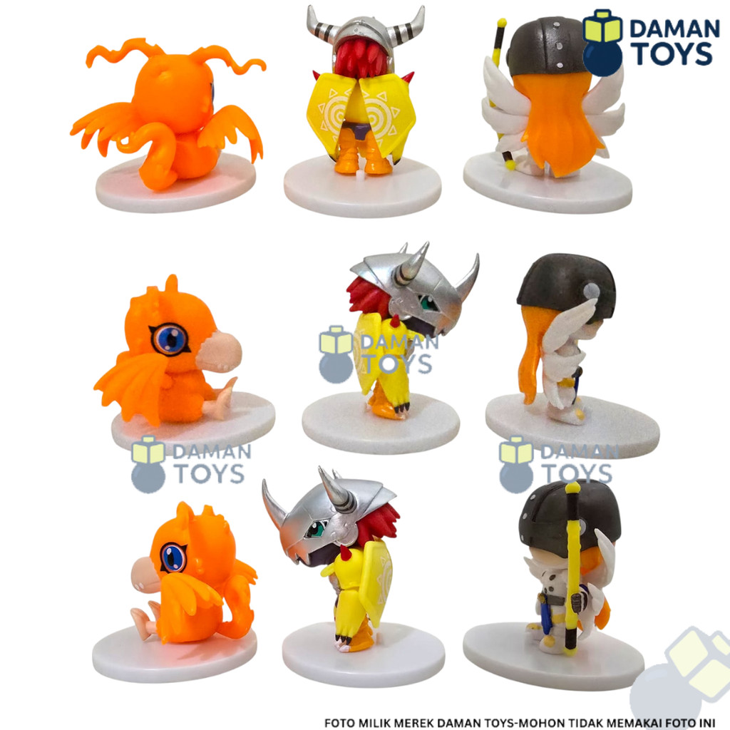 URBANZENT - Figure Set Digimon Greymon Angemon - Set Angemon Digimon