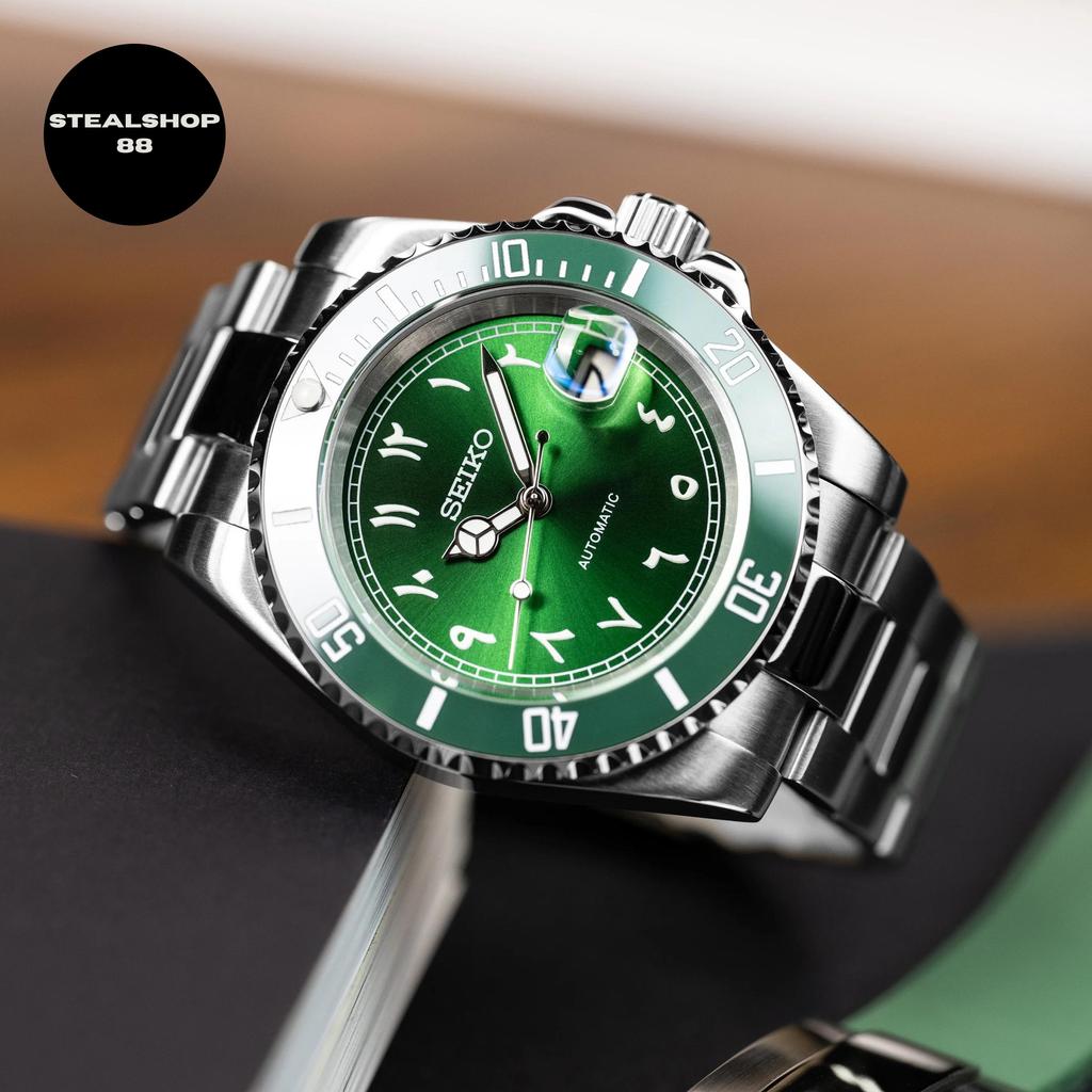 Seiko Submariner Hulk Arabic Green NH35