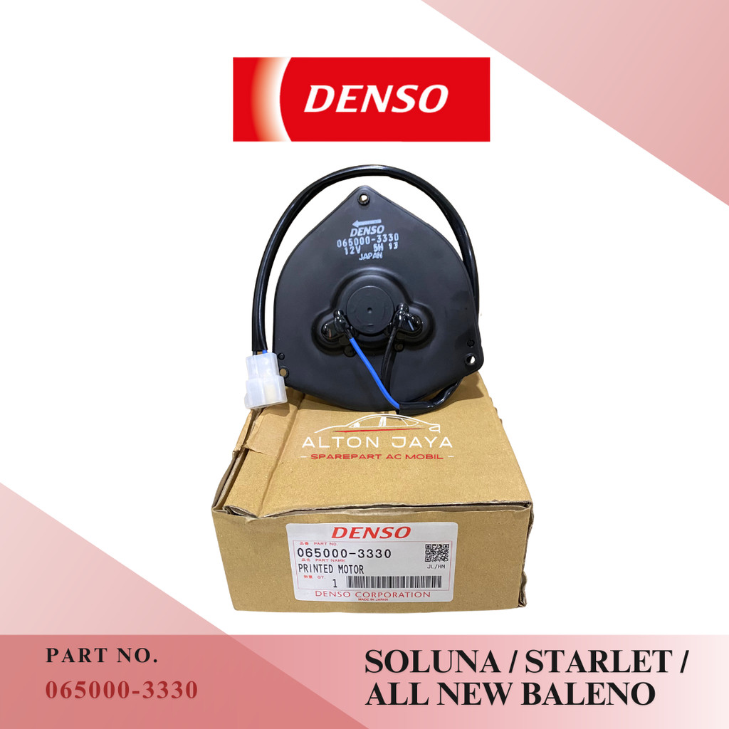 MOTORFAN MOTOR FAN AC TWINCAM SOLUNA STARLET ALL NEW BALENO DENSO ASLI 065000-3330