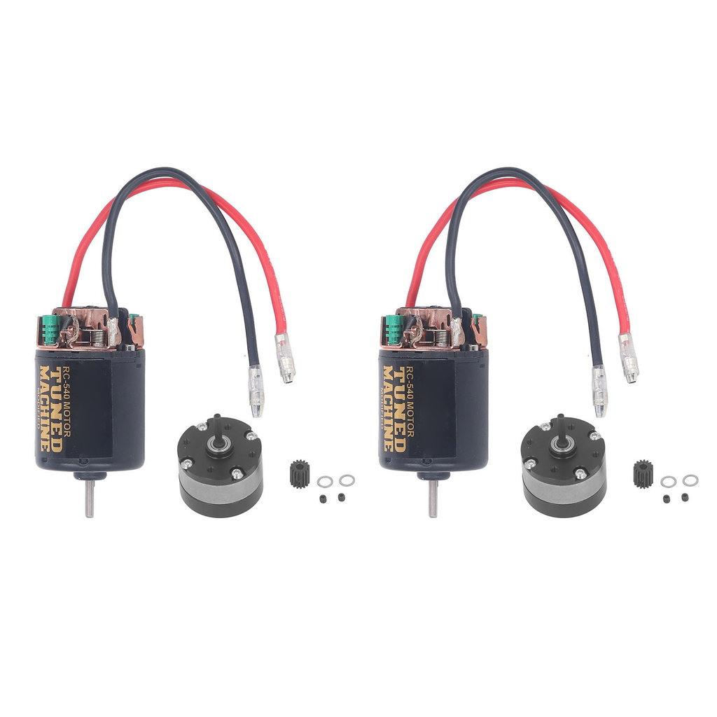 RC Car Gearbox Motor Mount 540 Brushed Motor with 1/3 Reduction Planetary Gear Box 15T Gear for 1/10