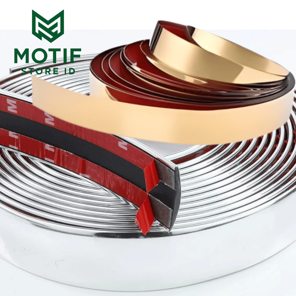 List Mirror Meteran Lis Les 12 mm 15 mm 20 mm 25 mm 30 mm 1cm 2 cm 3 cm Gold Silver Ceiling Strip Mi