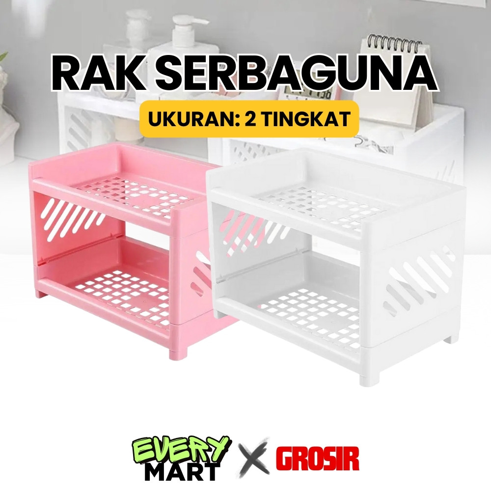 Rak Serbaguna Portable Murah / Meja Plastik Kosmetik Mini / Rak meja kecil multifungsi