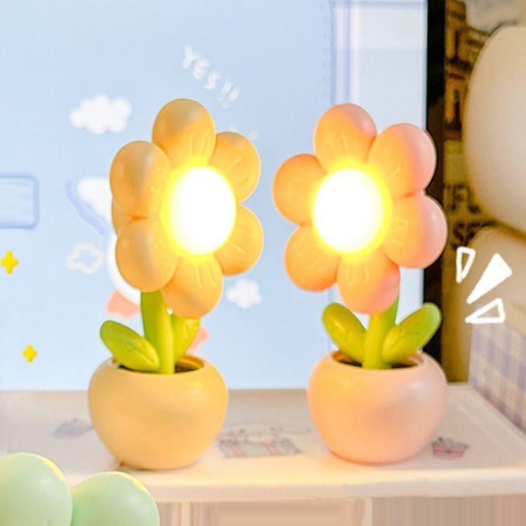 L6468 Aksesoris Kamar Tidur Model Bunga / Lampu Meja Lucu Aesthetic / Lampu Tidur Mini Aesthetic  / 