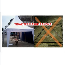Cover Atap Tenda Kerucut 3x3 Tidak Termasuk Rangka