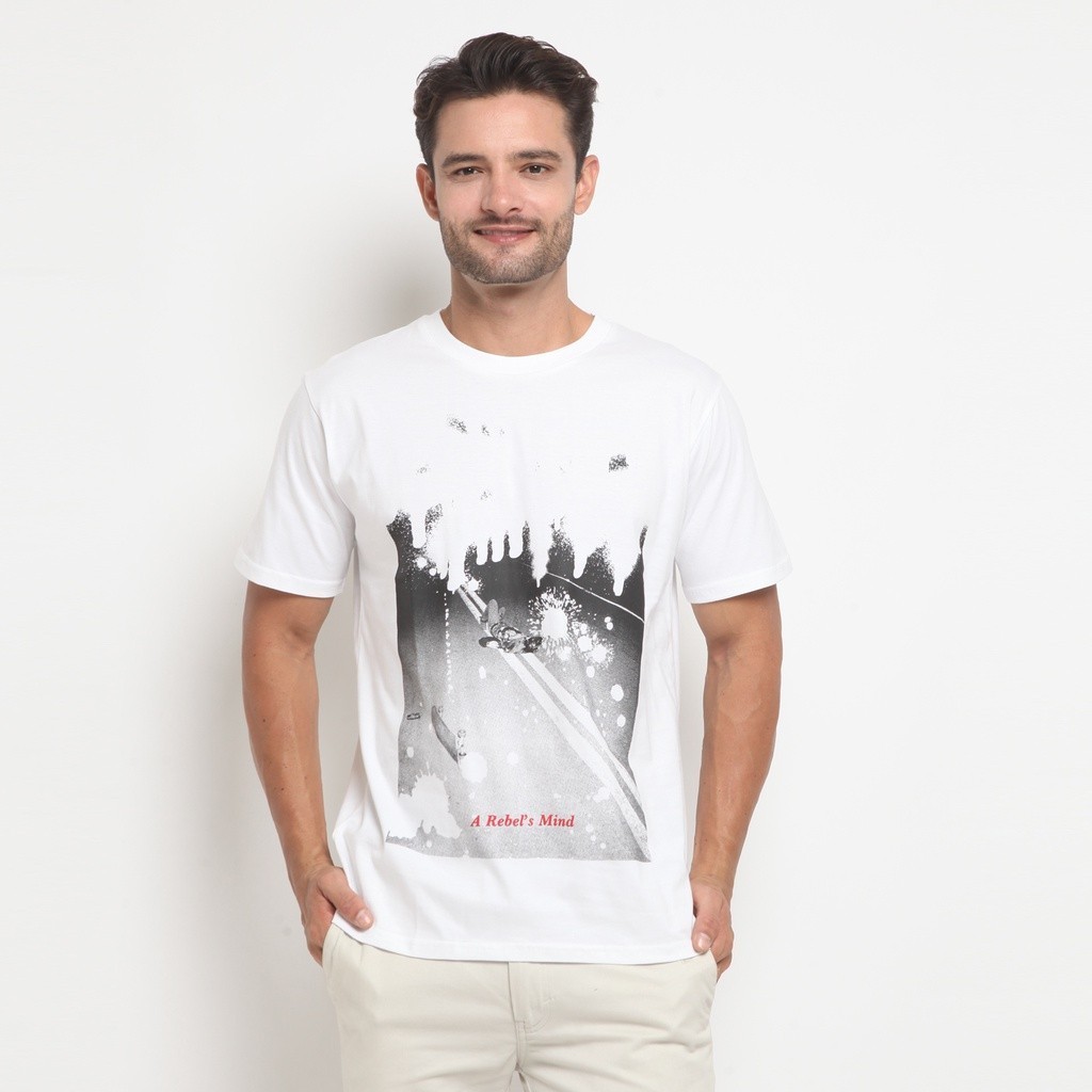 WILL-K LONDON Rebel's Mind Tee in White fashion