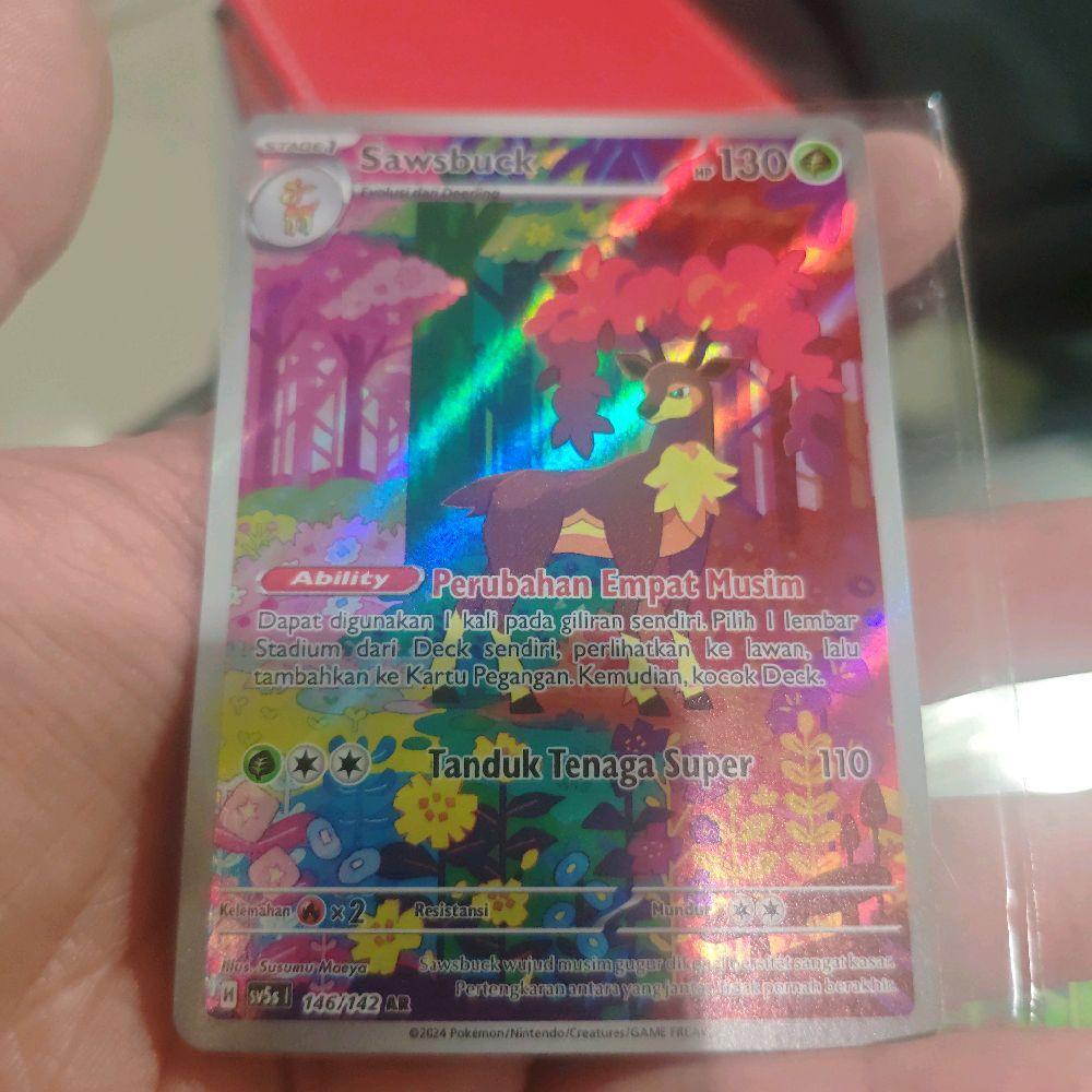 Sawsbuck sv5s AR 146/142 Kartu Pokemon TCG Original