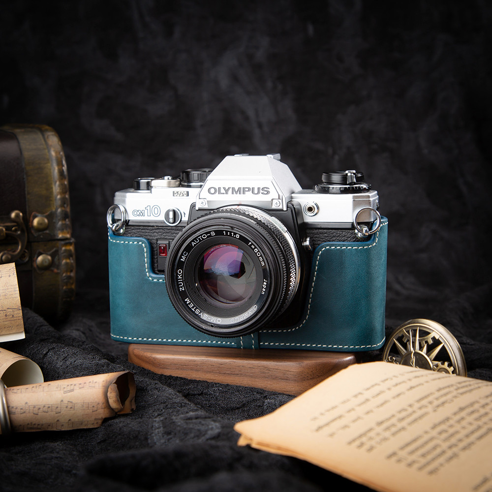 Leather Camera Bag For Olympus OM-10/OM-20/OM-30 Case OM-10/20/30 Cover Bag Genuine Leather Camera H