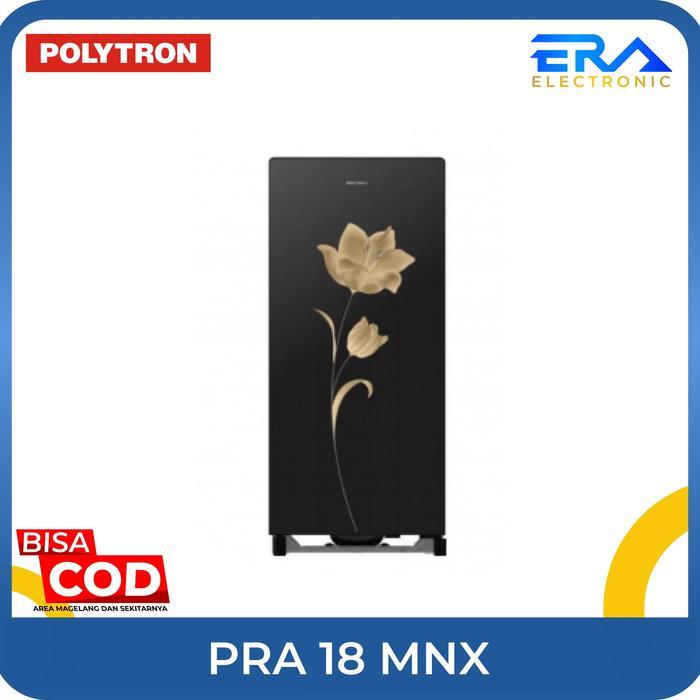 Kulkas Polytron 18 MNX Hitam 1 pintu 180 liter - Armada Toko