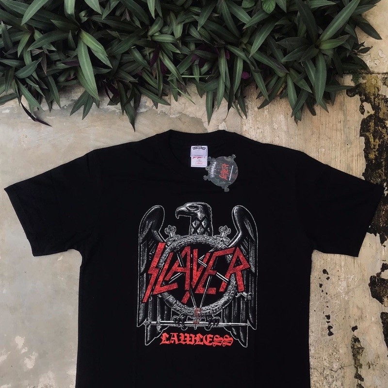 <Kaos Katun> LAWLESS JAKARTA X SLAYER - BLACK EAGLES