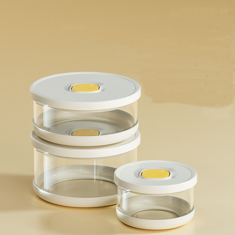 Glass Tupperware Set Airtight Containers Heat Resistant Lunch Box Food Storage for Frozen Rice Salad