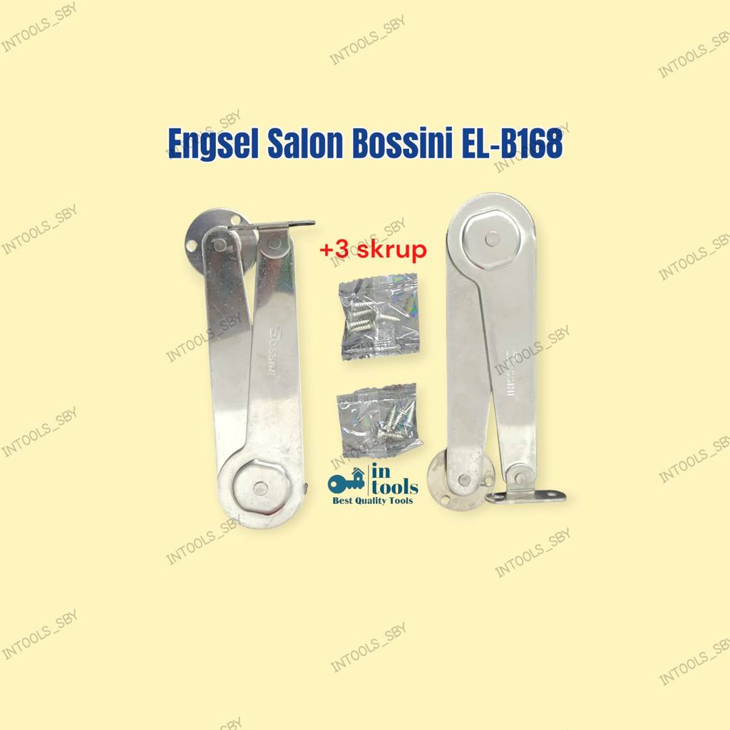 Engsel Salon Bossini Merah 9 Inch CP (EL-B168) / set isi 2 Pcs