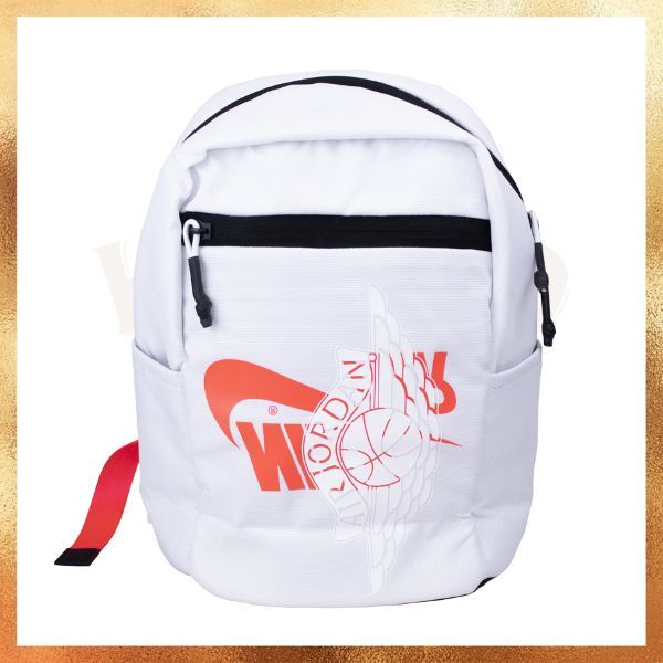 Tas Air Jordan Kids White Backpack Original