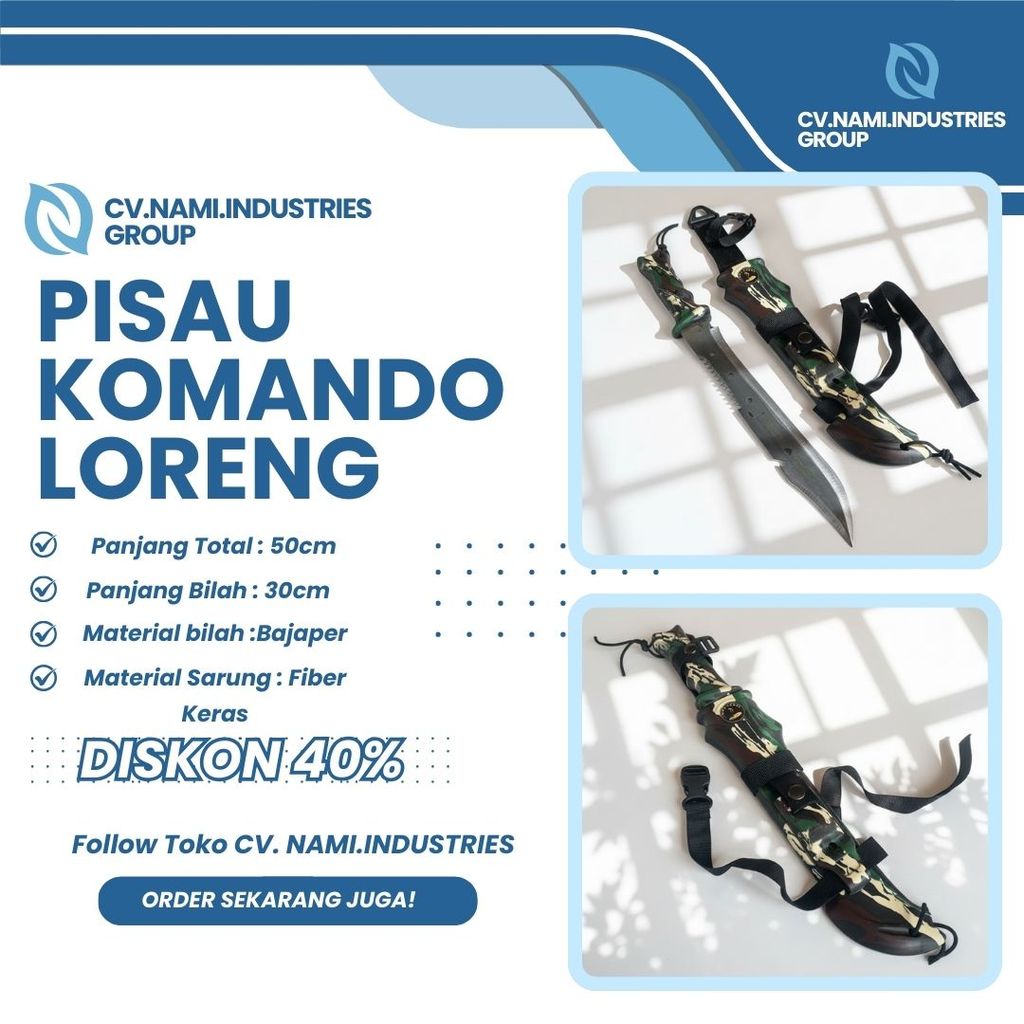 PISAU SANGKUR COBRA Bayar d tempat pisau cobra loreng besar/pisau comando/tni/polri/kopassus