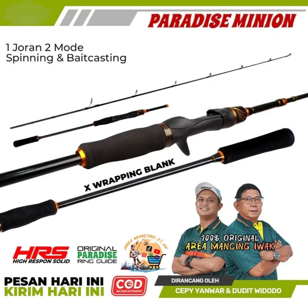 Joran TORNADO PARADISE MINION Spinning & Bautcasting - Jigging Rod