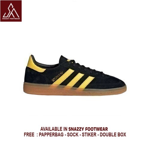 Sepatu Sneakers Adidas Handbal Spezial Core Black Yelow Gold 100% Original Unisex