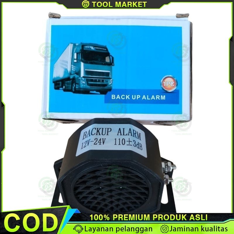 Alarm Mundur Mobil 1 Suara Back Horn/Klakson Mundur Truck & Bus 12V-24V