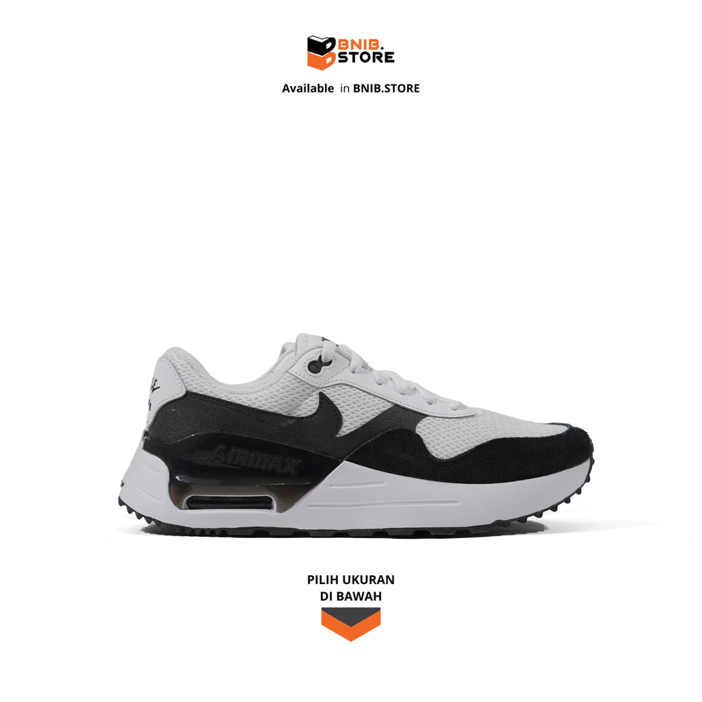 Sneakers Pria Air Max SYSTM Black White Original