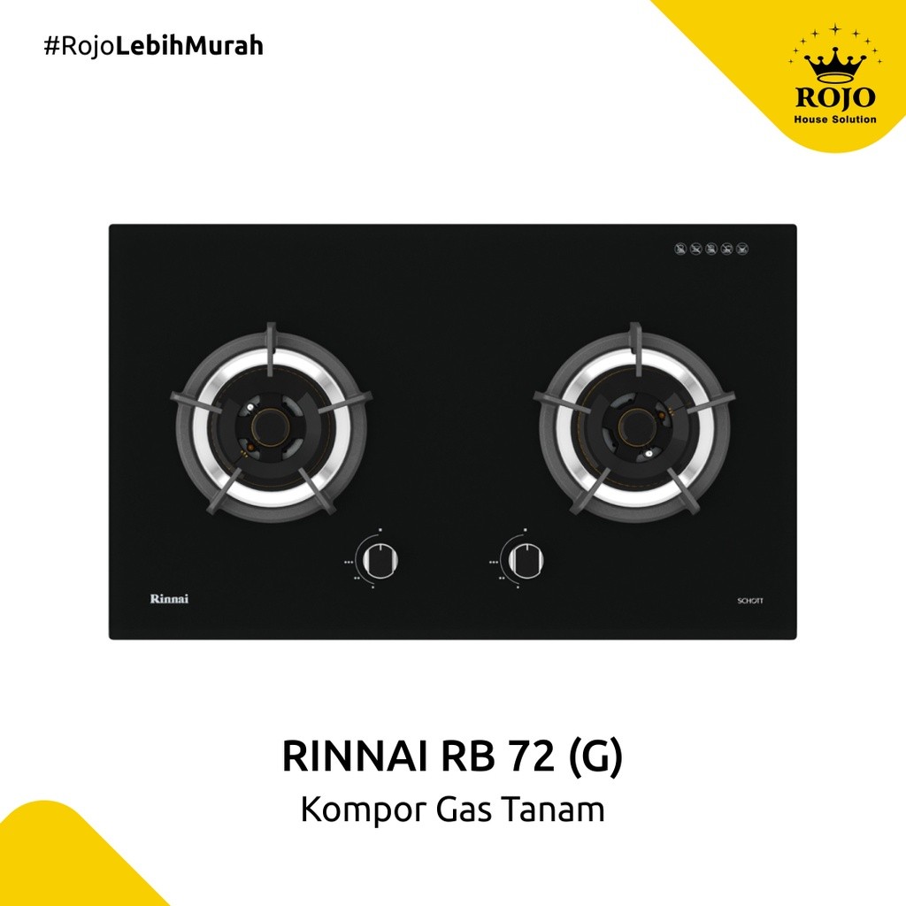 Rinnai RB 72G Kompor Tanam 2 Tungku