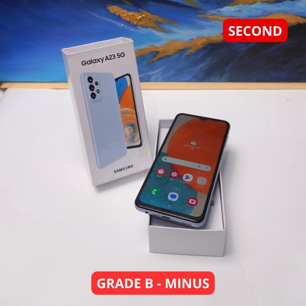 SAMSUNG A23 6/128 GB (5G) GRADE B - MINUS HP SECOND ORIGINAL SINAR MUTIARA CELL