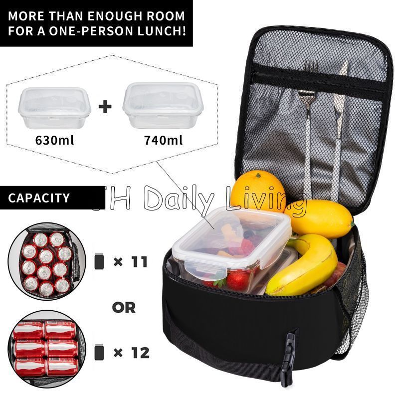 Beitar Jerusalem FC Insulated Lunch Bag Reusable Portable Waterproof Oxford Lunch Box Cooler Thermal