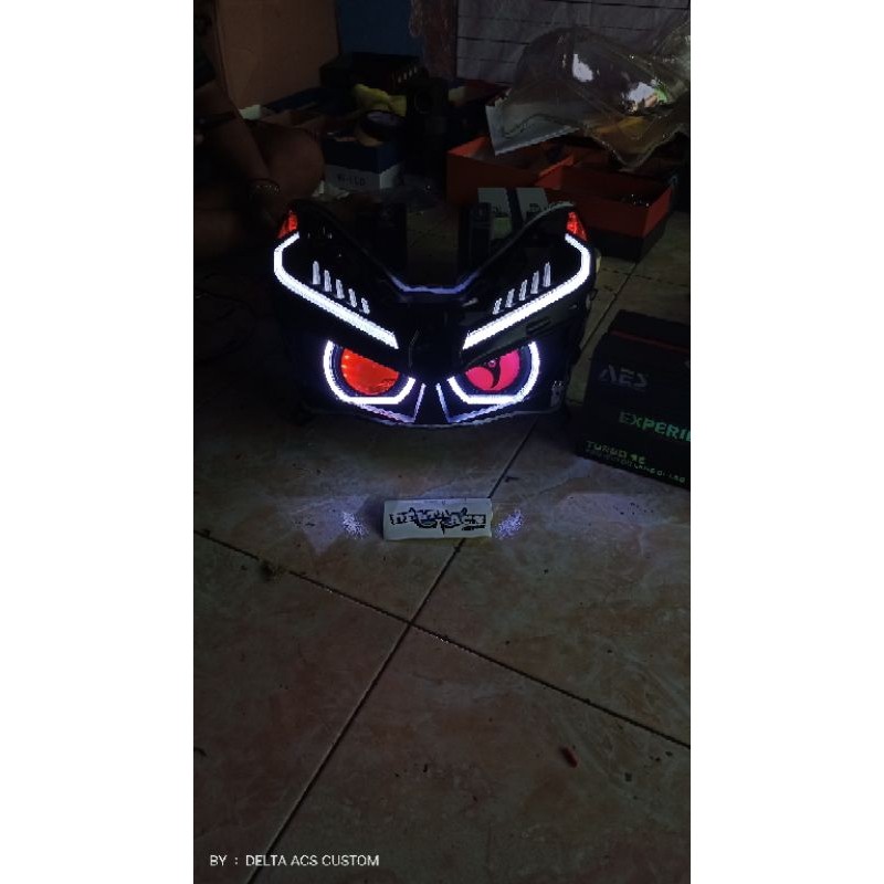 Biled Vario New 125/150 Singel & Mata Saringan l Custom Headlamp Reflektor Singel Biled AES Turbo SE