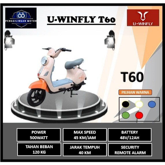 PROMO Sepeda Listrik U-Winfly T60 Garansi Resmi
