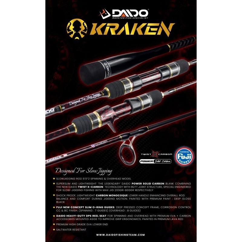 JORAN DAIDO KRAKEN PE 1-3 2-4 180 CM JIGGING