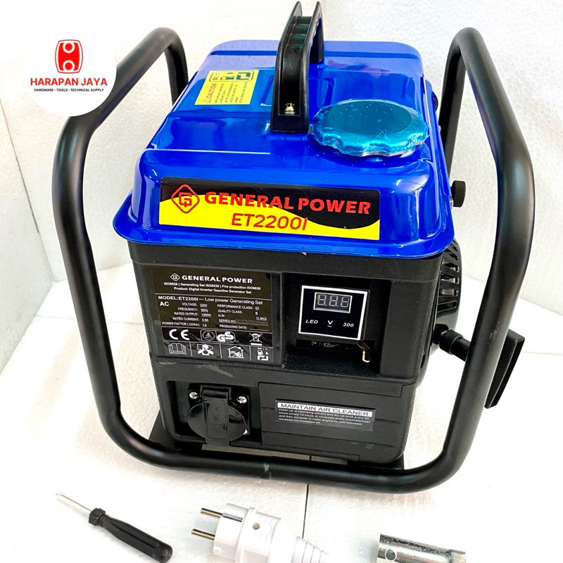 PROMO Genset 1300w Bensin 2 Tak Generator Listrik 1300 Watt Inverter General ET2200