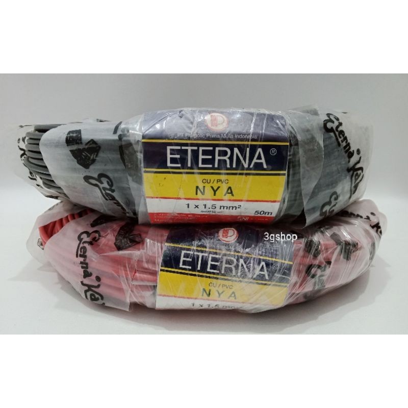 KABEL TUNGGAL KAWAT NYA 1.5 ETERNA METERAN