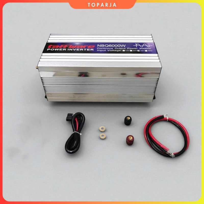 Power Inverter Mobil Pure Sine Wave DC 48V to AC 220V 6000W - NBQ6000W - Taffware
