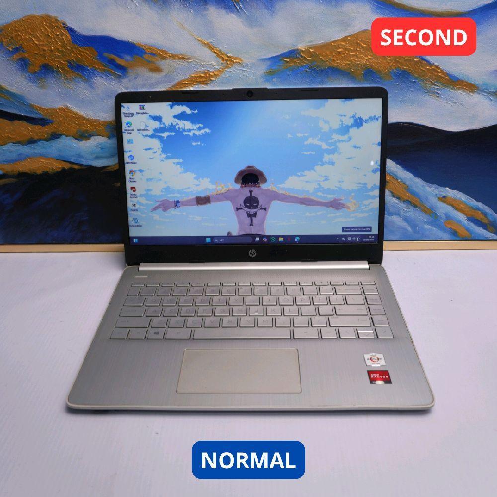 HP LAPTOP 14S-FQ0XXX AMD ATHLON GOLD 3150U 8GB (14") LAPTOP SECOND ORIGINAL SINAR MUTIARA CELL