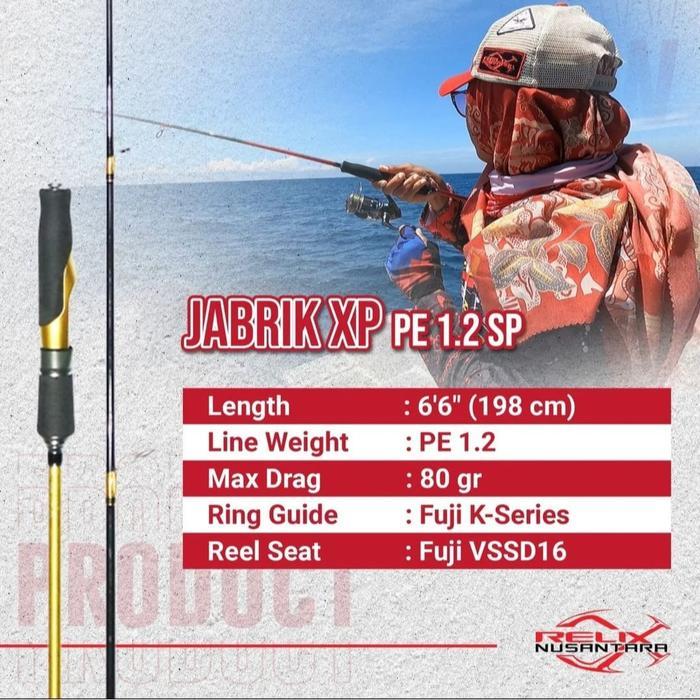 Relix Nusantara Joran Jabrik XP Gen 2 |  PE 0.6 PE 0.8 PE 1.2 PE 2.0 | - JABRIK XP PE 1.2 SP by Paul