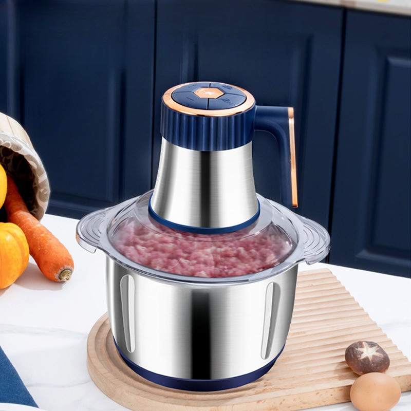 5L Electric Meat Grinder 304 Stainless Steel Food Crusher Multifunctional Vegetable Chopper Mincer B