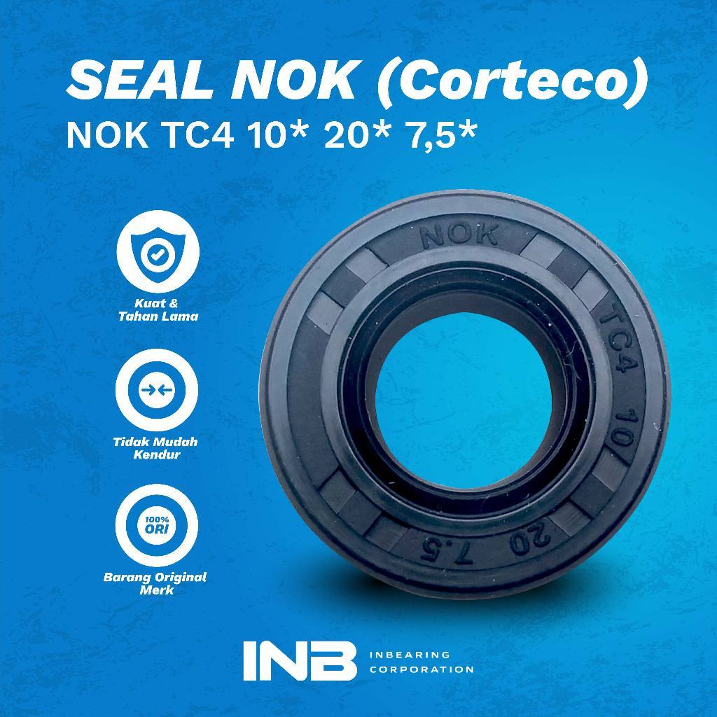 Seal Tc4 10 20 7.5 Nok Seal Shock Belakang Mio Beat Vega ZR INB Original Harga per 5pcs