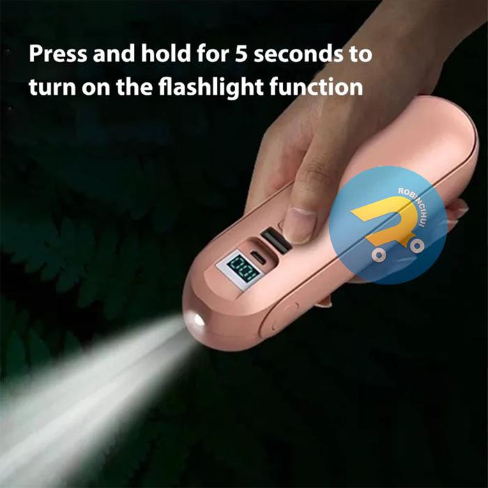 promo  -Headset TWS Bluetooth Eahone Bluetooth 4 in 1 with F7 Eauds HiFi Dan Mini Fan Dan Flashlht D