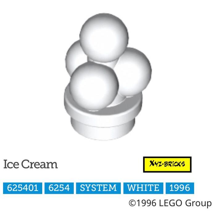 LEGO PARTS 625401 - Ice Cream White