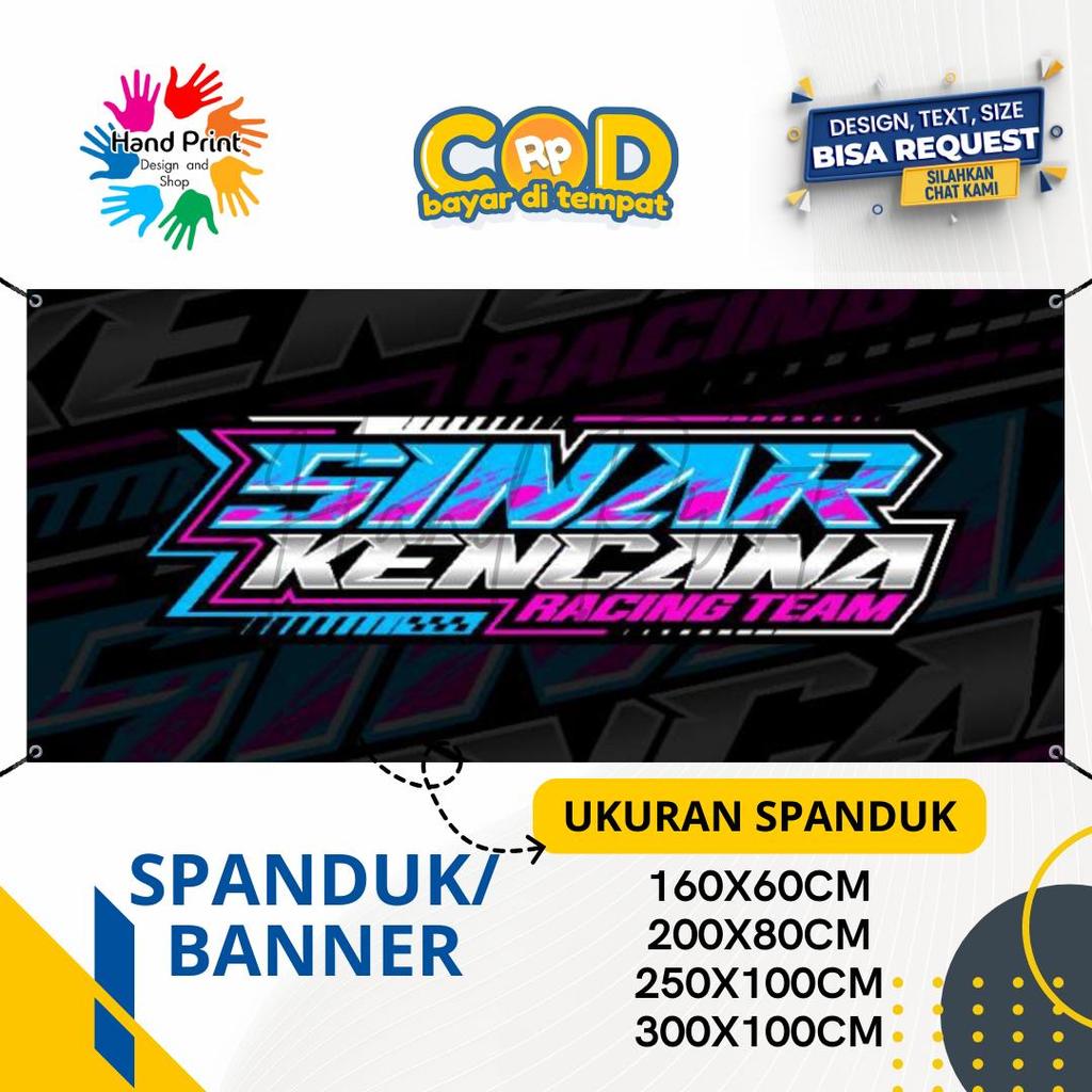 Cetak Spanduk Banner Sinar Kencana Racing Team MMT Spanduk Custom 200x100