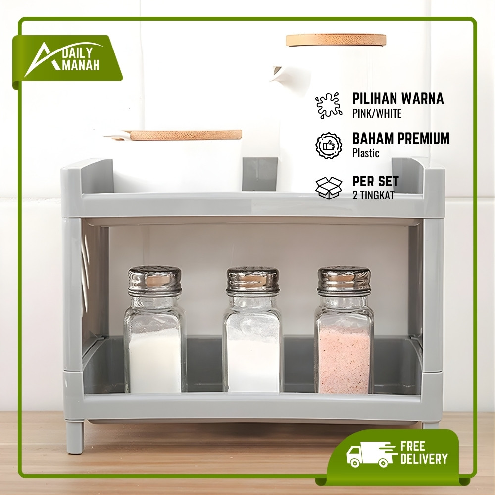 Rak Serbaguna Portable Murah / Meja Plastik Kosmetik Mini / Rak meja kecil multifungsi