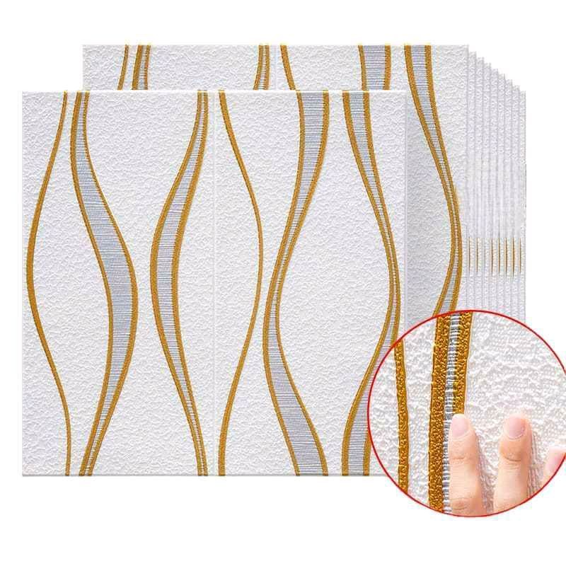 [COD] WALLPAPER DINGDING FOAM 3D MOTIF GELOMBANG WALLPAPER DINDING WALLFOAM MEWAH TERMURAH