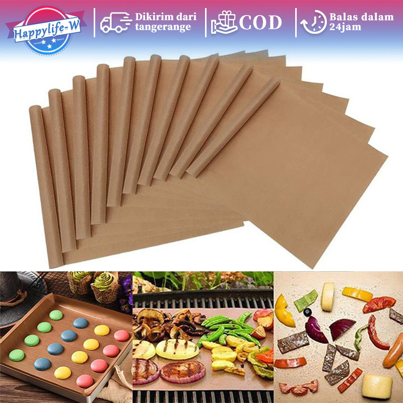 40x60cm Kain Teflon Sealler Kertas Teflon Mesin Press Kertas Roti Alas Panggangan Anti Lengket