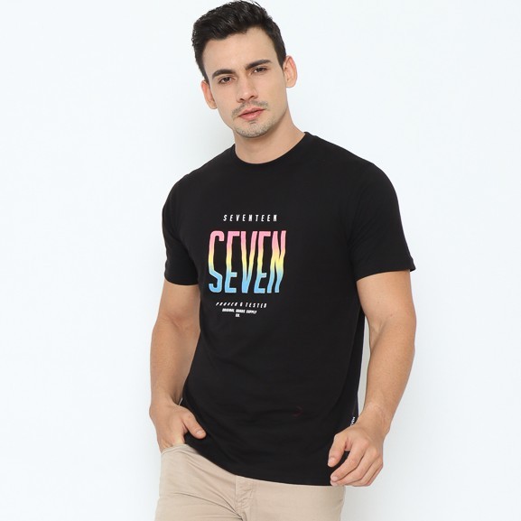 (COD) 17Seven Original Tshirt sablon pria 0219-PNB