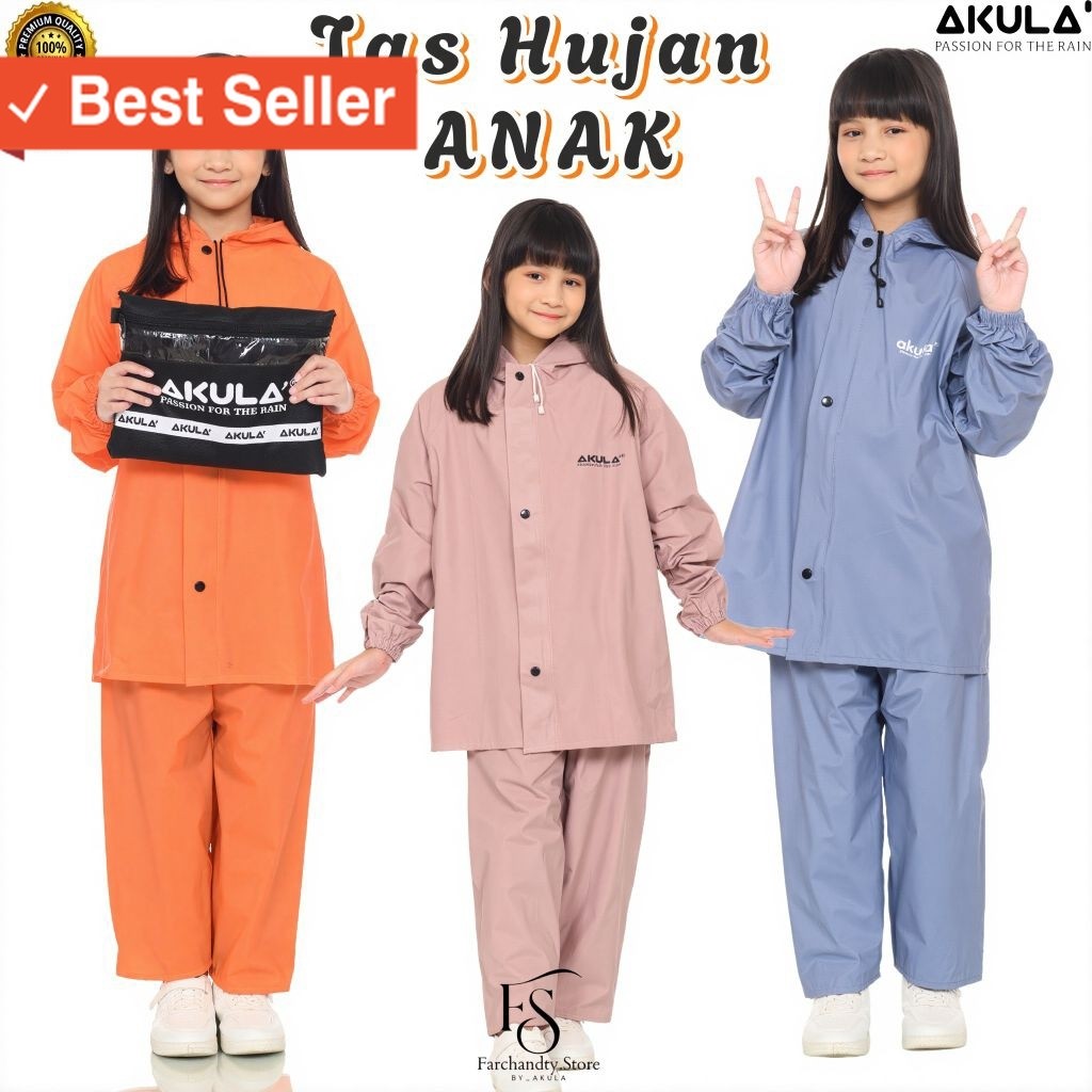 Jas Hujan Mewah Tebal tidak mudah sobek / Jas Hujan Anak Setelan Pria Wanita Raincoat Tebal Anti Rem