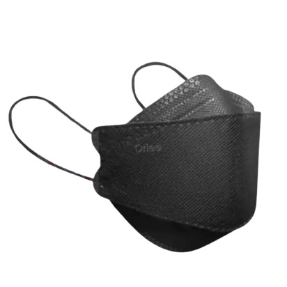 ORLEE - Masker KF94 Earloop Hitam Isi 10 PCS