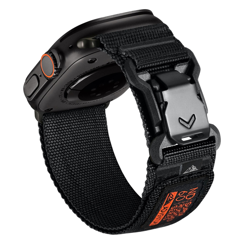 Wide Soft Nylon Sport Strap with Magnetic Fidlock V-Buckle Compatible with Apple Wat Bands for Women