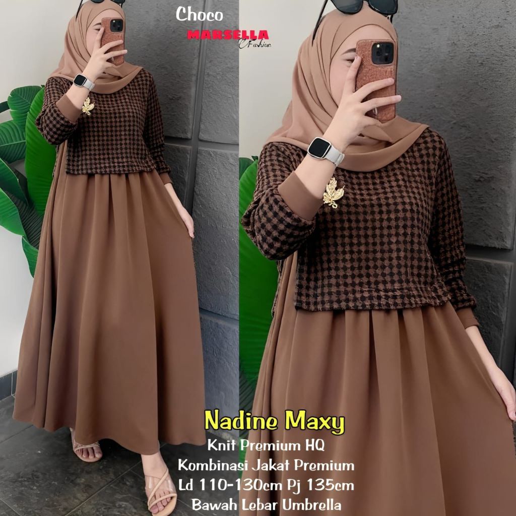 Dress Wanita Terbaru Nadine Dress By Marsella Fashion id
